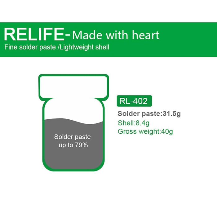 RELIFE RL-402 183℃ Solder Paste