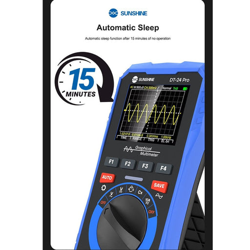 2️⃣ 2.4-Inch Color LCD Display for Clear Waveform Analysis