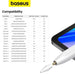 Baseus Smooth Writing 2 Series Stylus (Active Version) – Moon White | LED Indicator & Tilt Control - JPC MOBILE ACCESSORIES