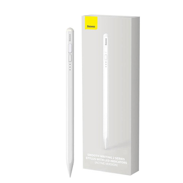 Baseus Smooth Writing 2 Series Stylus with LED Indicators-White - JPC MOBILE ACCESSORIES