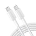 Anker 322 USB-C to USB-C Cable Compatible for iPhone 15 Series-White (3ft Braided) (A81F5H21) - JPC MOBILE ACCESSORIES