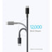 Anker USB-C to USB-C Cable Compatible for iPhone 15 Series-Black (3.3ft, Braided, 60W, 2Pack) (B8752011) - JPC MOBILE ACCESSORIES