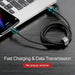 Baseus Cafule Fast Charge Type-C USB Data Charging Cable 2A 2M Compatible for iPhone 15 Series - JPC MOBILE ACCESSORIES
