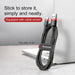 Baseus Cafule Fast Charge Type-C USB Data Charging Cable 2A 2M Compatible for iPhone 15 Series - JPC MOBILE ACCESSORIES