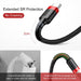 Baseus Cafule Fast Charge Type-C USB Data Charging Cable 2A 2M Compatible for iPhone 15 Series - JPC MOBILE ACCESSORIES