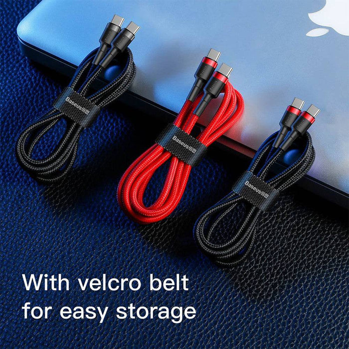 Baseus Cafule Type-C PD2.0 60W Flash Charging Data Cable – Fast & Durable for iPhone 15 Series & More - JPC MOBILE ACCESSORIES
