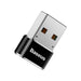 Baseus Mini Type-C Female to USB Male Adapter Converter Black - JPC MOBILE ACCESSORIES