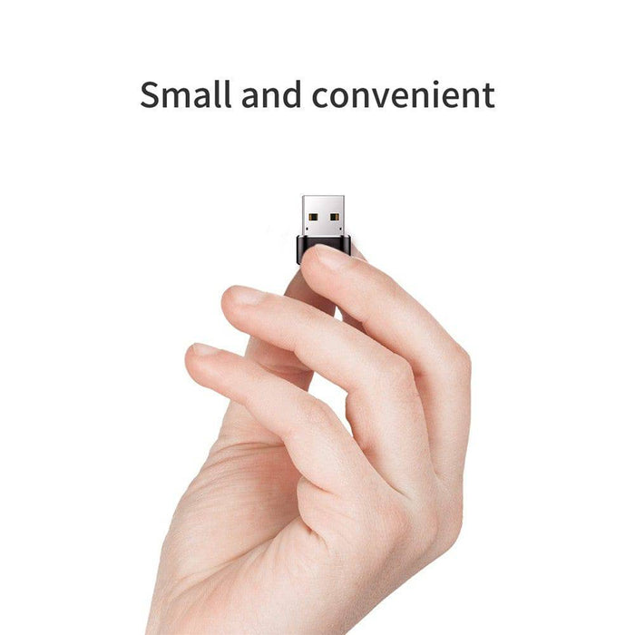 Baseus Mini Type-C Female to USB Male Adapter Converter Black - JPC MOBILE ACCESSORIES