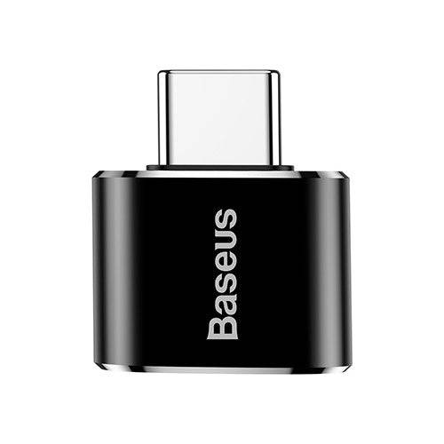 Baseus Mini USB Female to Type-C Male Adapter Converter Black - JPC MOBILE ACCESSORIES