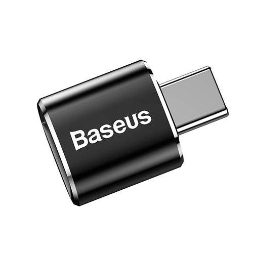 Baseus Mini USB Female to Type-C Male Adapter Converter Black - JPC MOBILE ACCESSORIES