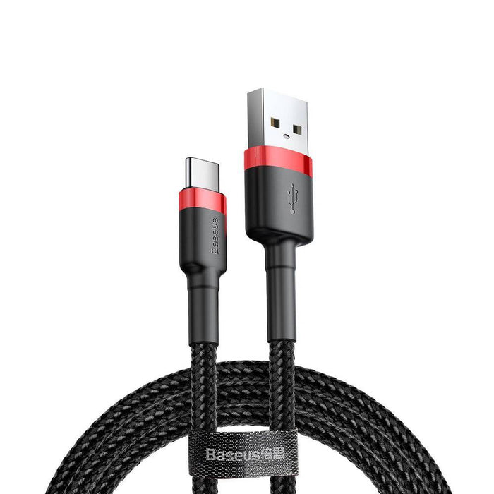 Baseus Cafule Fast Charge Type-C USB Data Charging Cable 2A 2M Compatible for iPhone 15 Series - JPC MOBILE ACCESSORIES