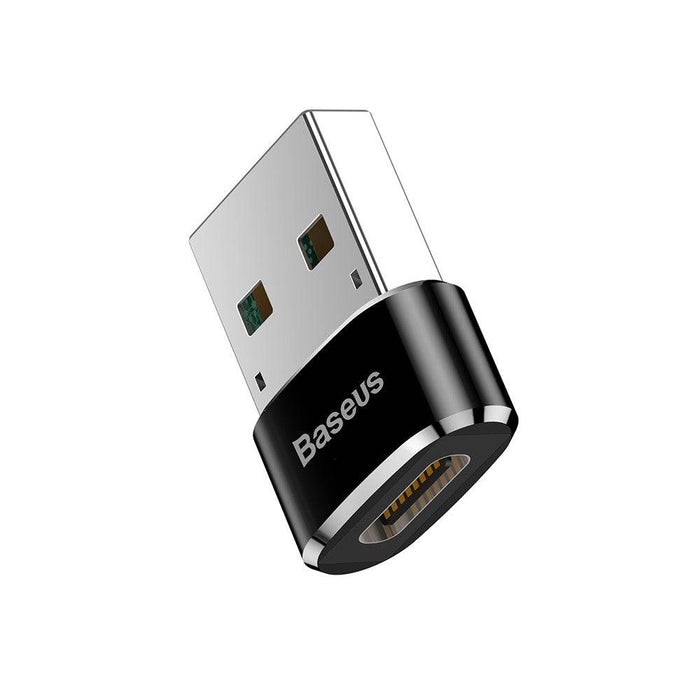 Baseus Mini Type-C Female to USB Male Adapter Converter Black - JPC MOBILE ACCESSORIES