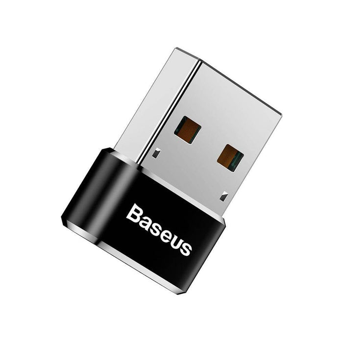 Baseus Mini Type-C Female to USB Male Adapter Converter Black - JPC MOBILE ACCESSORIES