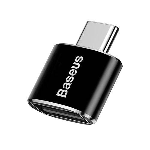 Baseus Mini USB Female to Type-C Male Adapter Converter Black - JPC MOBILE ACCESSORIES