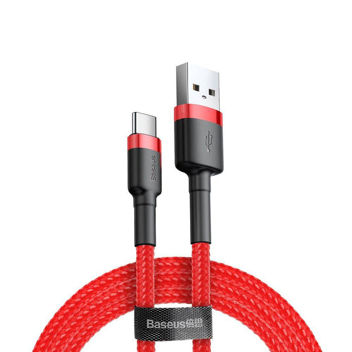 Baseus Cafule Fast Charge Type-C USB Data Charging Cable 2A 2M Compatible for iPhone 15 Series - JPC MOBILE ACCESSORIES