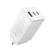 Baseus GaN5 Pro Fast Charger 2xUSB-C 1xUSB 65W - Moon White - JPC MOBILE ACCESSORIES