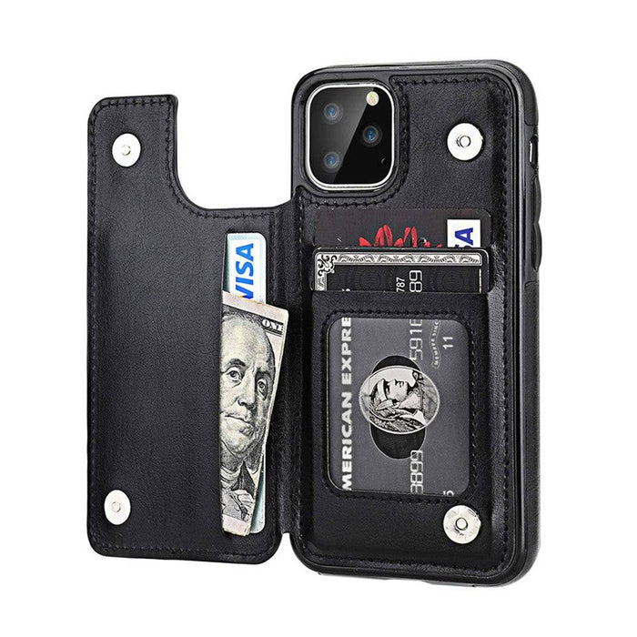 Back Flip Leather Wallet Cover Case for iPhone 11 Pro (5.8'')