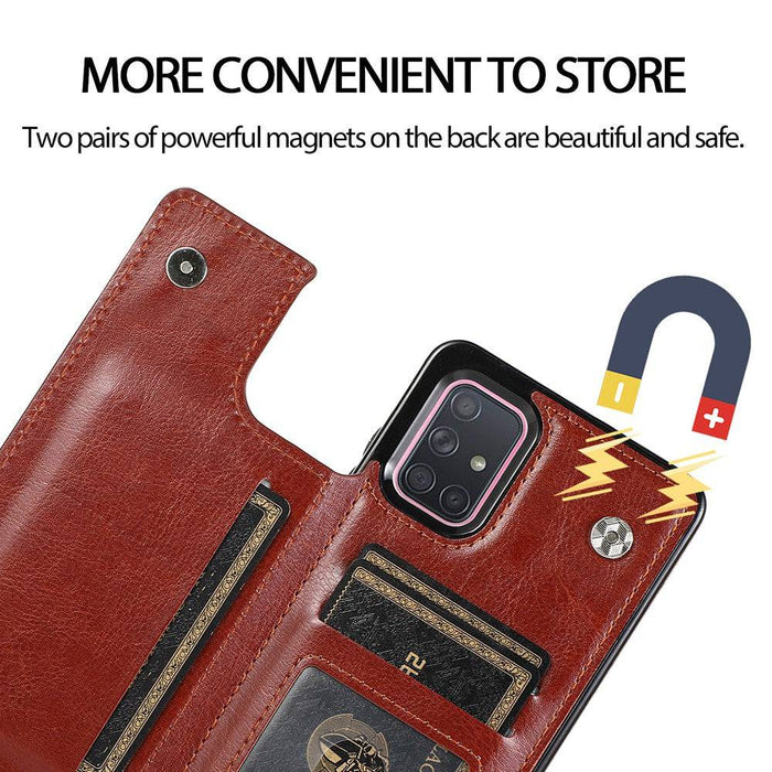 Back Flip Leather Wallet Cover Case for Samsung Galaxy A71 - JPC MOBILE ACCESSORIES