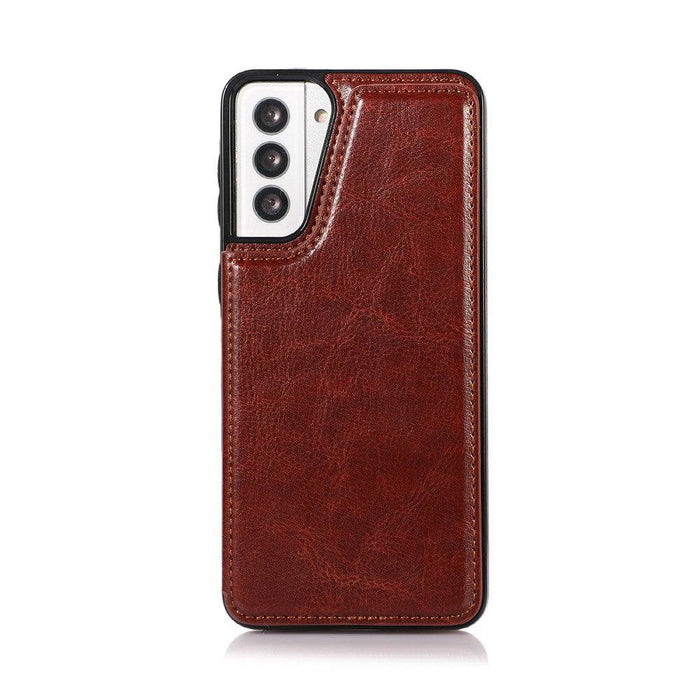 Back Flip Leather Wallet Cover Case for Samsung Galaxy S21 - JPC MOBILE ACCESSORIES