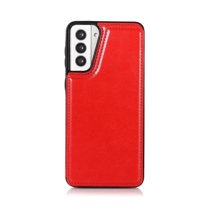 Back Flip Leather Wallet Cover Case for Samsung Galaxy S21 Plus - JPC MOBILE ACCESSORIES