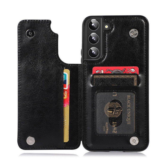 Back Flip Leather Wallet Cover Case for Samsung Galaxy S23 Plus - JPC MOBILE ACCESSORIES