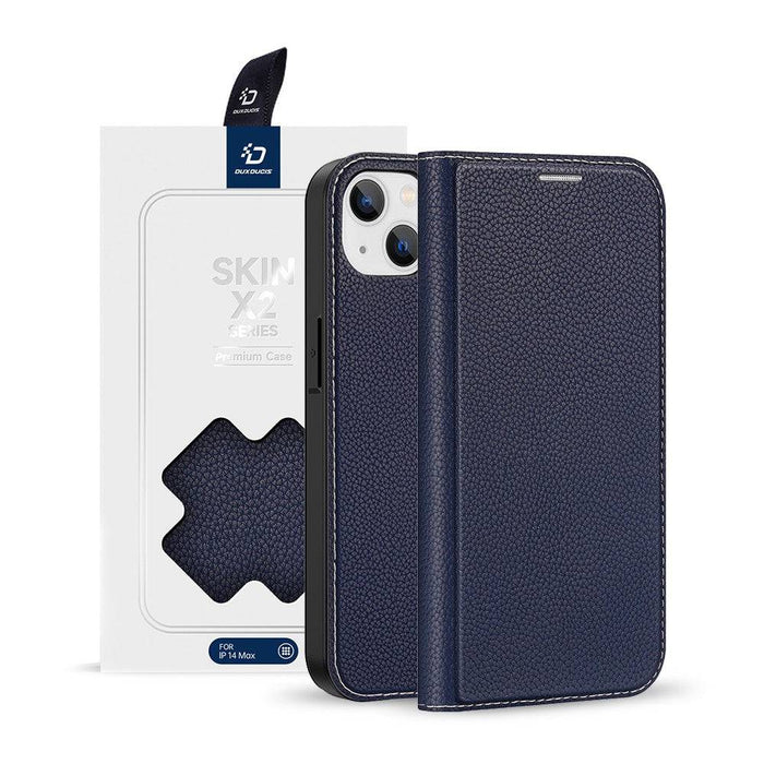 DUX DUCIS SKIN-X2 Series Magnetic Flip Case Cover for iPhone 14 Plus