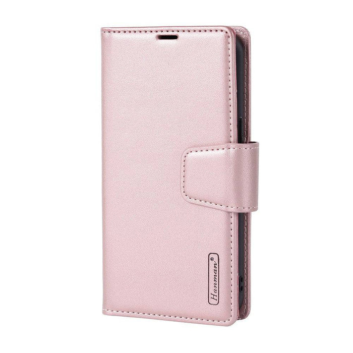 Hanman 2 in 1 Detachable Magnetic Flip Leather Wallet Cover Case for iPhone 15