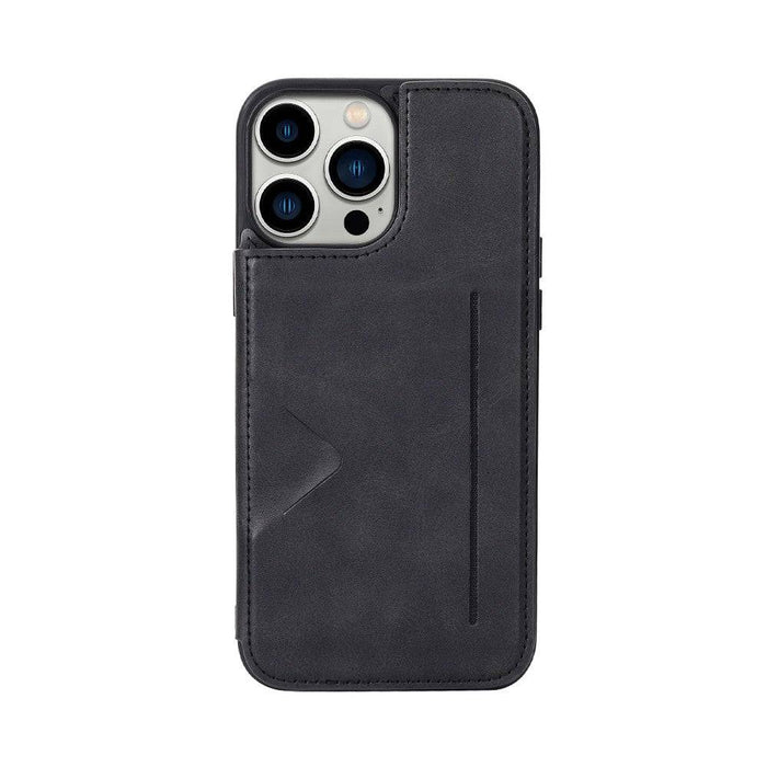 Hanman Back Flip Leather Wallet Shockproof Cover Case for iPhone 15