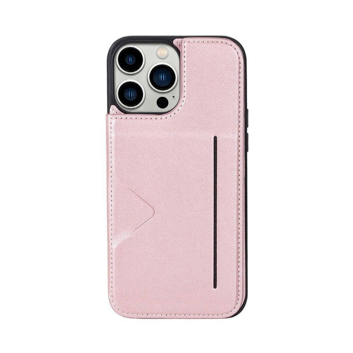 Hanman Back Flip Leather Wallet Shockproof Cover Case for iPhone 15 Pro