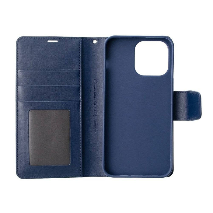 Hanman PU Flip Leather Wallet Cover Case for iPhone 14 Pro