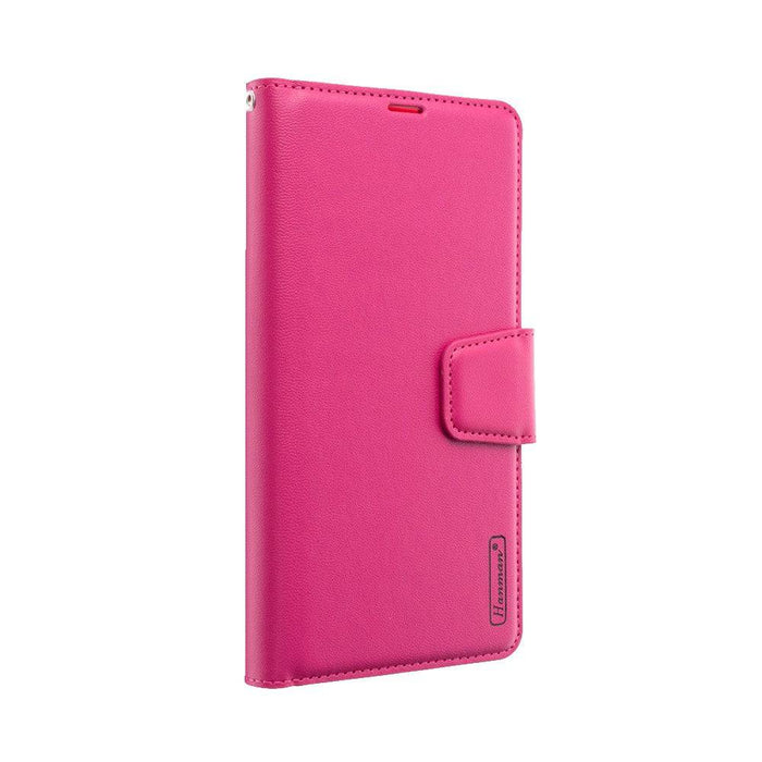 Hanman PU Flip Leather Wallet Cover Case for iPhone 15