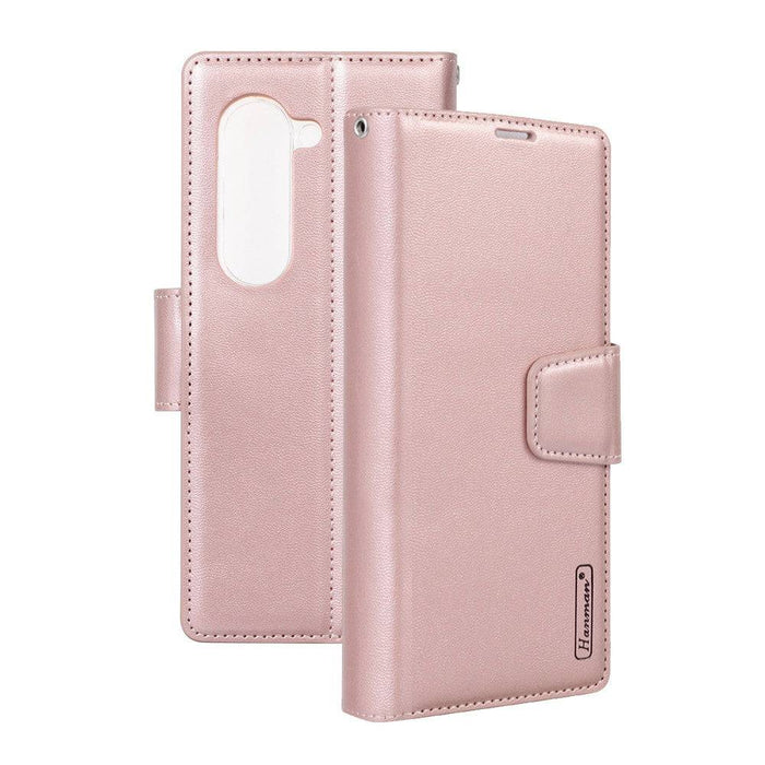 Hanman PU Flip Leather Wallet Cover Case for Samsung Galaxy Z Fold 5