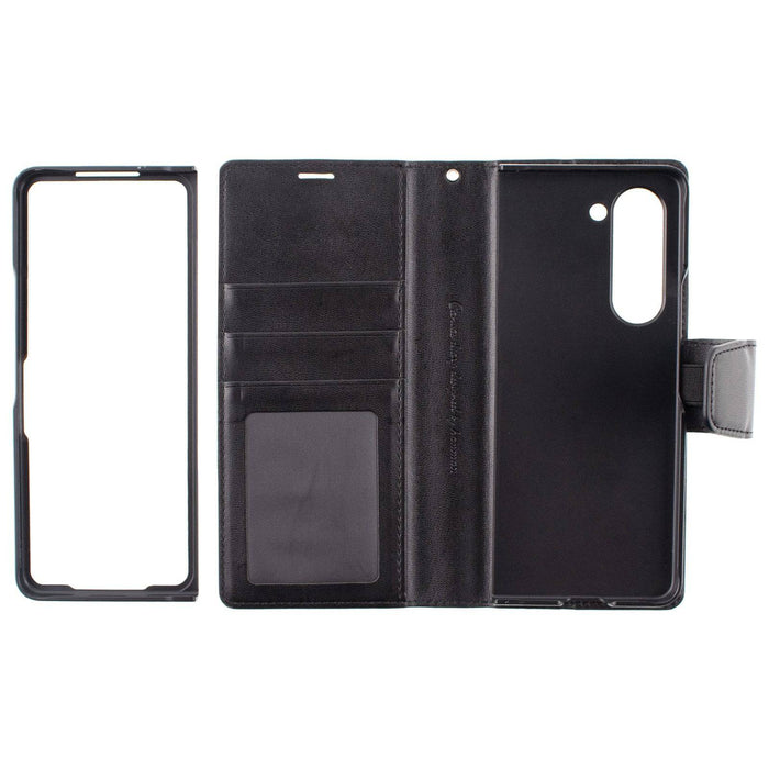 Hanman PU Flip Leather Wallet Cover Case for Samsung Galaxy Z Fold 5