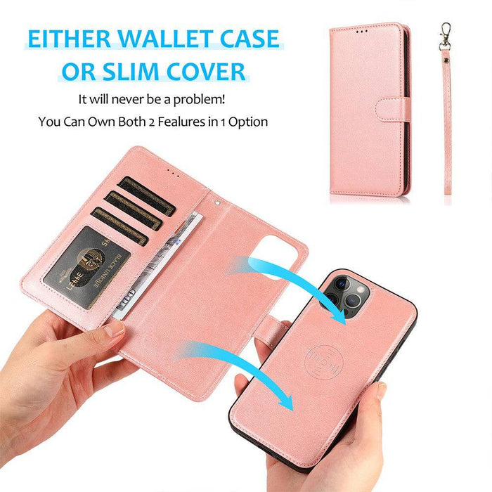 Magnetic Split PU Leather Flip Wallet Cover Case for iPhone 11