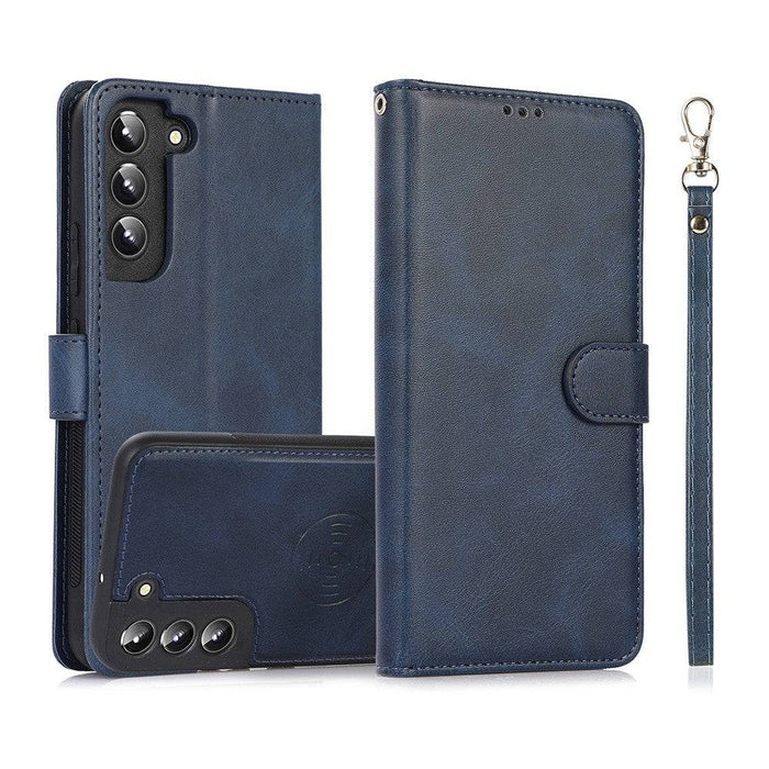 Magnetic Split PU Leather Flip Wallet Cover Case for Samsung Galaxy S22 Plus