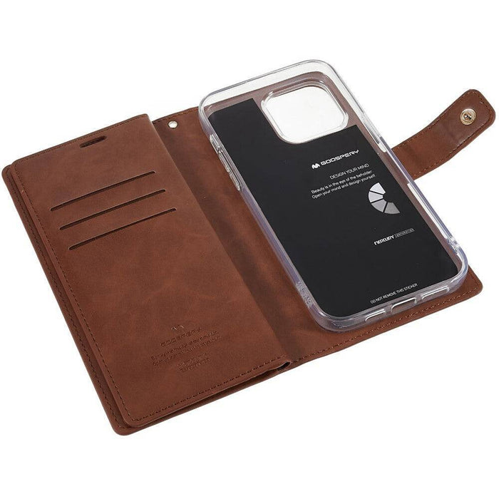 Mercury Mansoor Diary Cover Case for iPhone 15 Pro