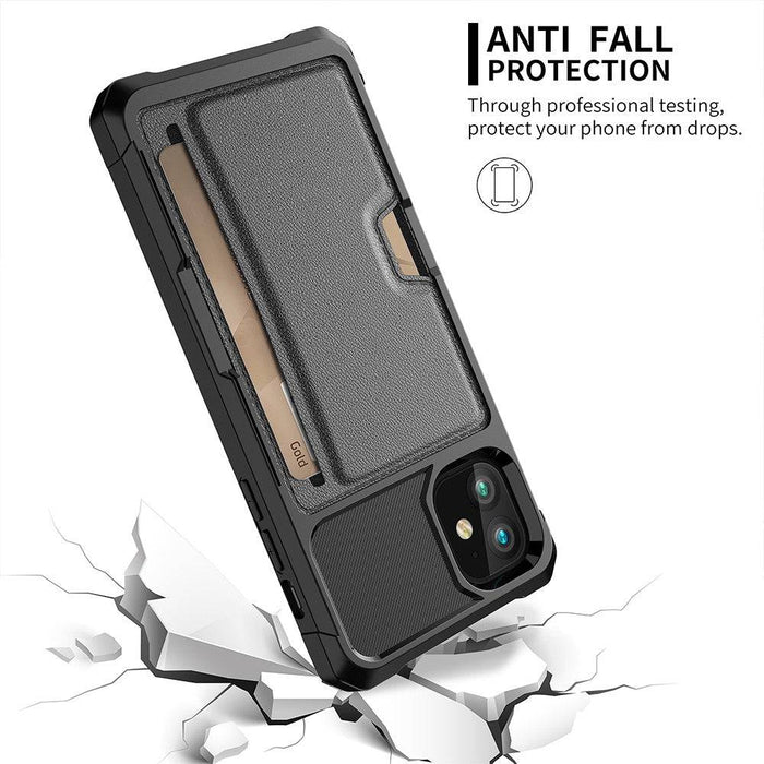 Magnetic Anti-fall Protection Case With Card Slot for iPhone 11 (6.1'')