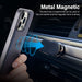 Rear view showing the detachable magnetic back of the iPhone 16 wallet case