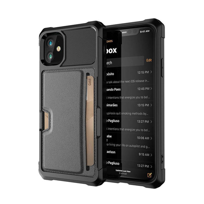 Magnetic Anti-fall Protection Case With Card Slot for iPhone 11 Pro Max (6.5'') - JPC MOBILE ACCESSORIES