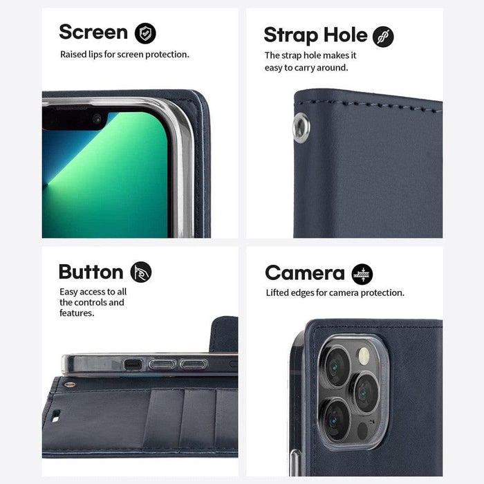 Mercury Blue Moon case showing magnetic clasp