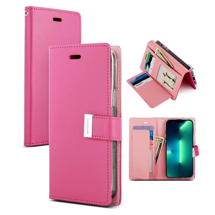 Mercury Rich Diary Case iPhone 14 Pro Max - Open with Card Slots