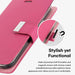 iPhone 14 Pro Max Rich Diary Case - Magnetic Closure Feature