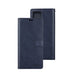 Side profile showing TPU shell inside the leather folio