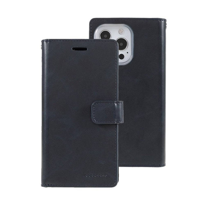 Lightweight iPhone 16 Diary Case with Integrated Card and Money Pockets.