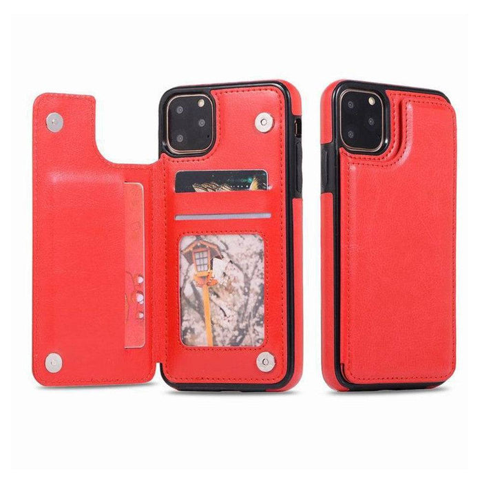 Back Flip Leather Wallet Cover Case for iPhone 11 Pro (5.8'')