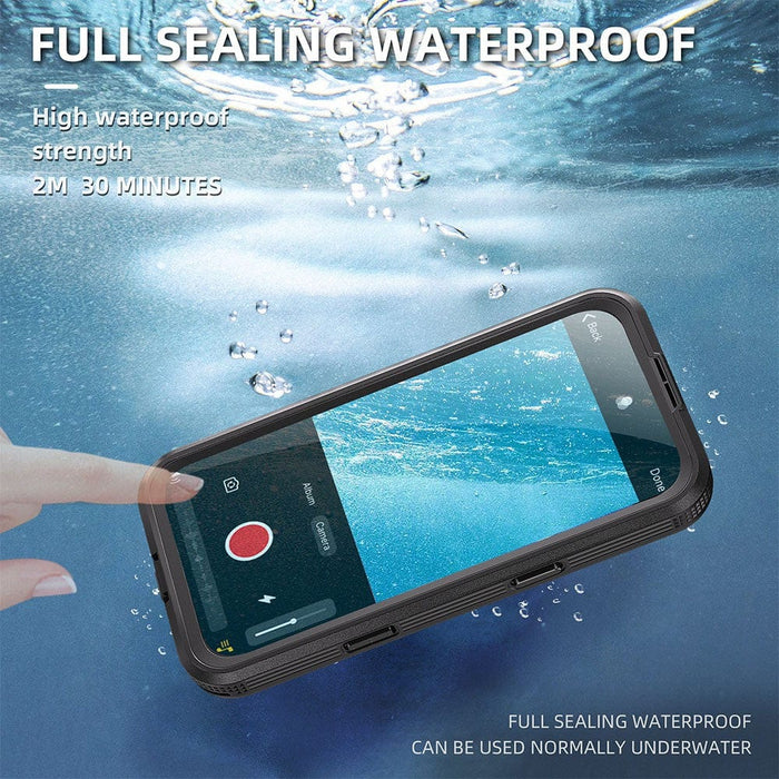 Back view of waterproof and dustproof case for iPhone 16