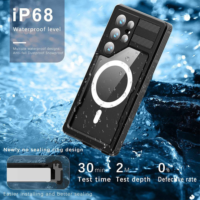 Redpepper Dot+ IP68 Waterproof Case with Magnetic Ring for Samsung Galaxy S24 Ultra - JPC MOBILE ACCESSORIES