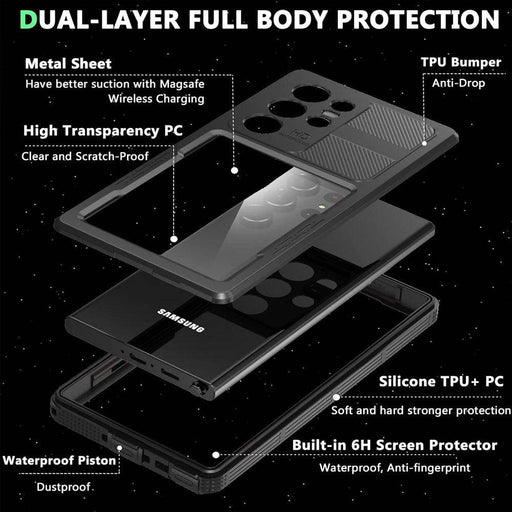 Redpepper Dot+ IP68 Waterproof Cover Case for Samsung Galaxy S23 Ultra - JPC MOBILE ACCESSORIES