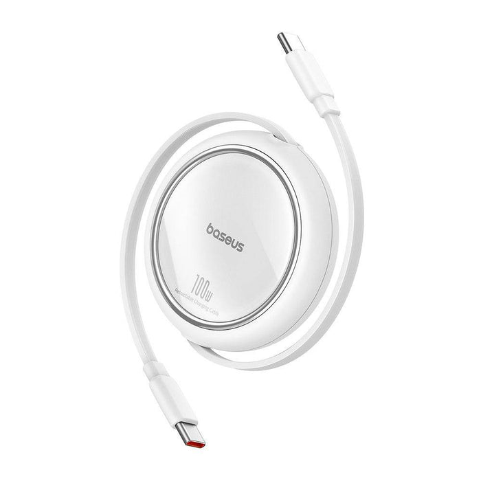 Baseus Free2Draw Mini Retractable Charging Cable Type-C to Type-C 100W 1m Compatible for iPhone 15 Series - JPC MOBILE ACCESSORIES
