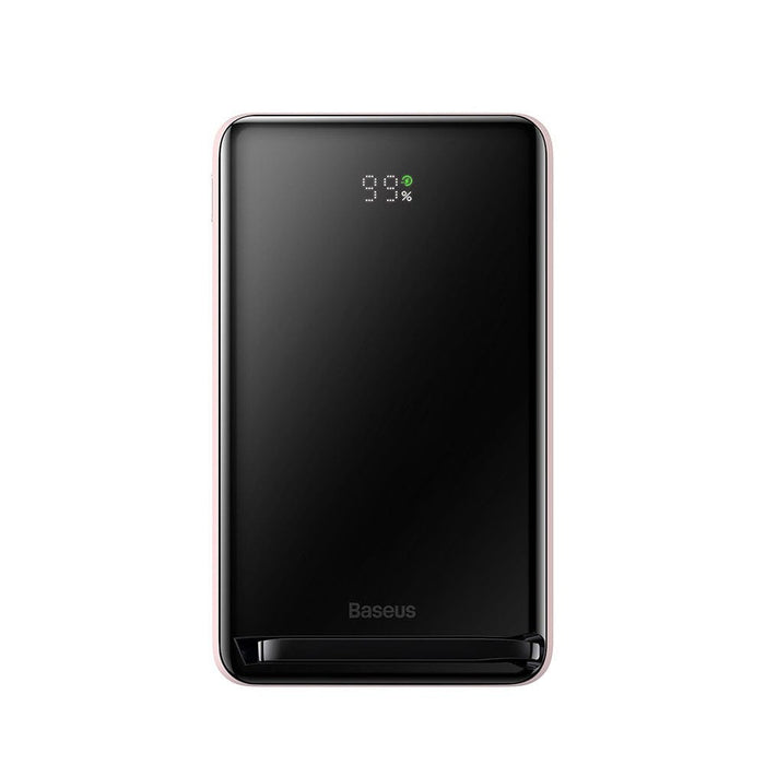 MagSafe wireless charging with the Baseus Magnetic Bracket Power Bank.